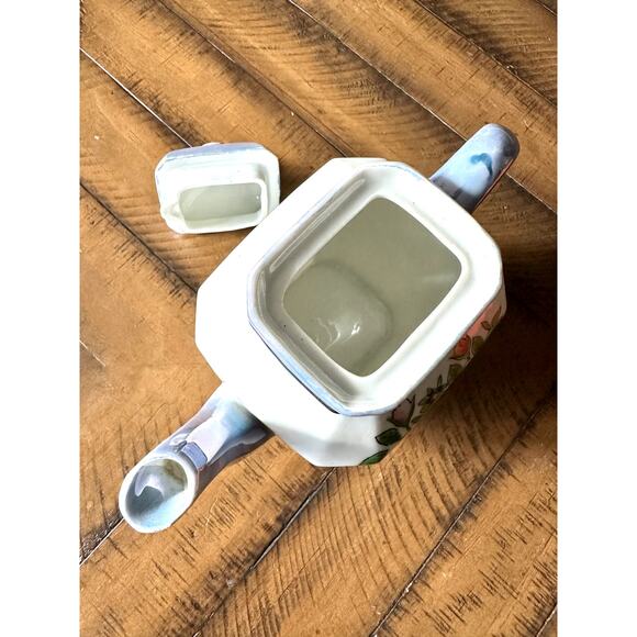 Floral Lusterware Tea Pot Made In Japan - Picture 4 of 6